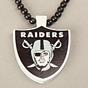 Raiders Pattern Wood Necklace
