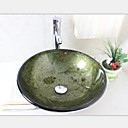 bassins ronds en verre trempé vasque avec ensemble empereur du robinet