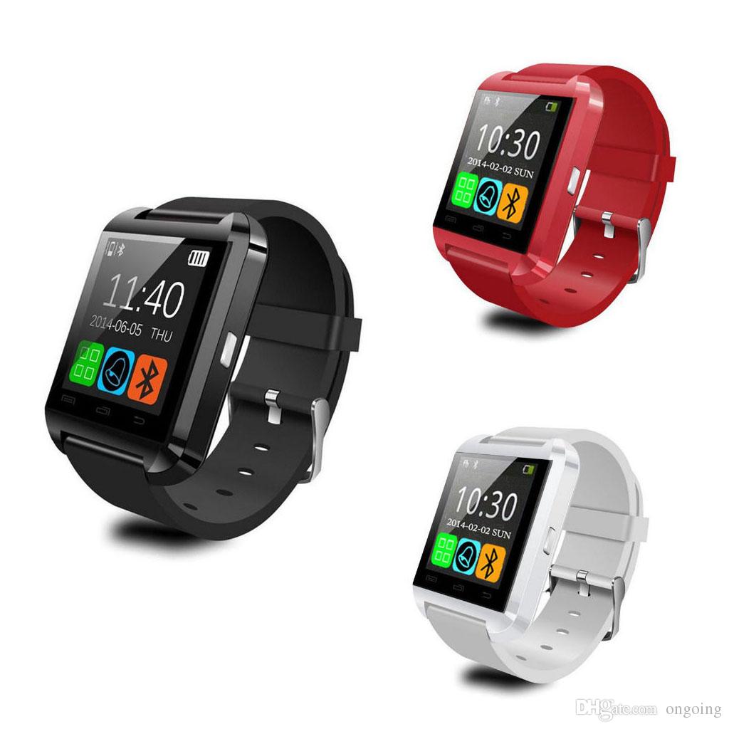 Bluetooth U8 Smart Watch Wrist Watches With Altimeter for iPhone 6 Samsung S6 Note 5 HTC Android Phone In Gift Box