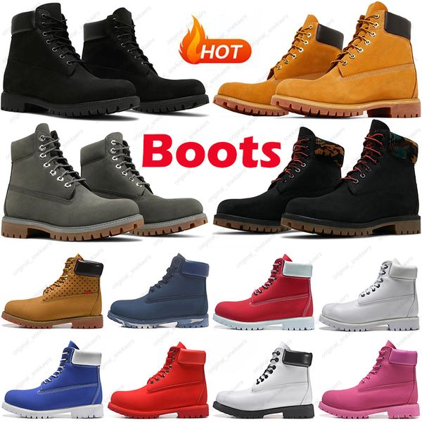 men women martin boots snow booties triple black chestnut white pink navy grey fashion classic ankle short boot mens womens outdoor winter warm shoes