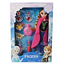 Frozen Sparkle Plush Doll Princess Elsa and Anna with Cosmetic Accessories