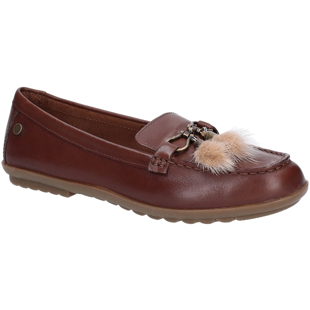 Hush Puppies Womens Aidi Puff Slip On Leather Loafer Shoes UK Size 3 (EU 36)