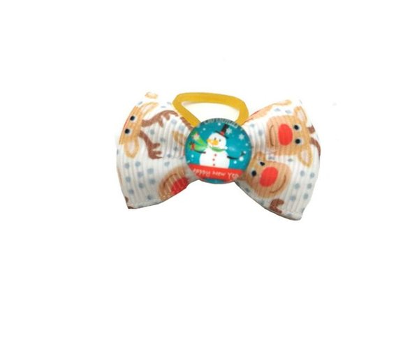 50pic/set Christmas pet headdress teddy dog cat Christmas band headdress holiday party ornament color random send