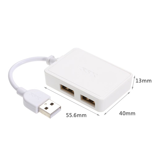 SSK USB 2.0 Superspeed Charging & Transmission HUB Converter Adapter with 4 Extend USB Ports for Notebook Computer SHU200