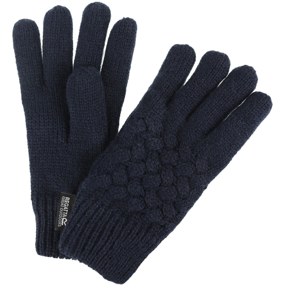 Regatta Boys & Girls Merle Cable Knit Warm Fleece Lined Winter Gloves 11-13 Years