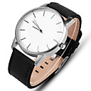 Homme Montre de Sport Montre Chic Habillée Montre Quartz Cuir Noir / Marron Montre Décontractée Analogique Simple Minimaliste - Noir Marron Noir / blanc Un ans Autonomie de la batterie