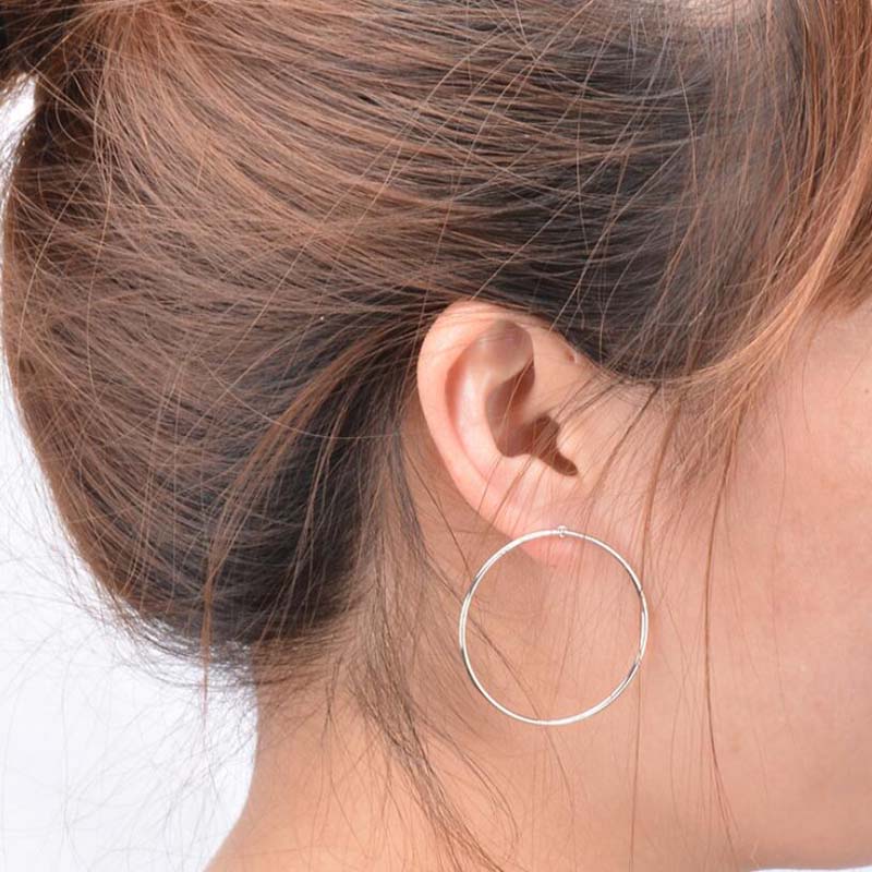 Concise Circle Earrings