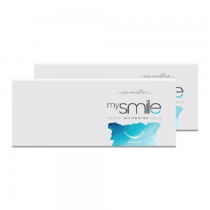 mySmile Teeth Whitening Gels - 6x3ml Natural Refill Whitening Gels -  Contains Grapefruit, Aloe Vera & Chamomile - For a Brighter Smile - 2 Pack