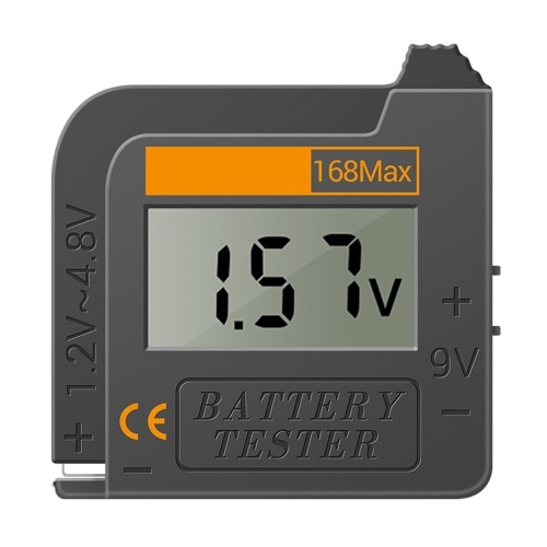 Vérificateur de testeur de batterie numérique universel pour toutes les piles C, AA, AAA, D, N, 9V 6F22 et 1,5V pour l'équipement électrique