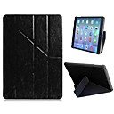 Superb Quality Quad-fold Faux Leather Flip Case with Stand for iPad Air (Assorted Colors)