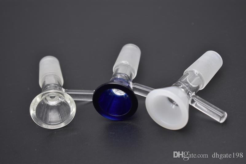 smoking accessory 18mm 14mm Male glass tobacco bowl for gongs Assorted Glass Bowl With Handle Water Smoking Pipe Accessory for water bong