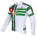 PaladinSport Men's Spring and Summer and Autumn Style 100% Polyester Long Sleeved Cycling Jersey