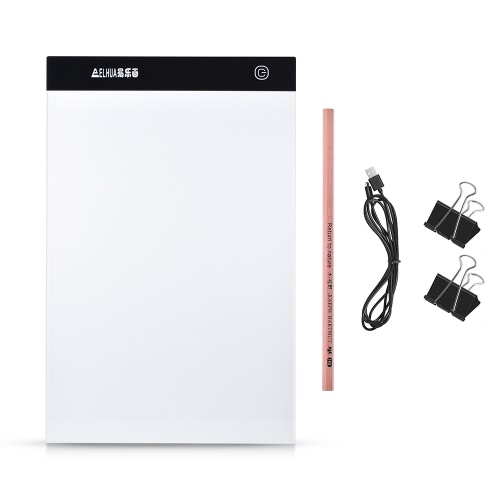 Portable A4 LED Box Drawing Tracing Copy Board Pad with Stepless Brightness Control USB Cable
