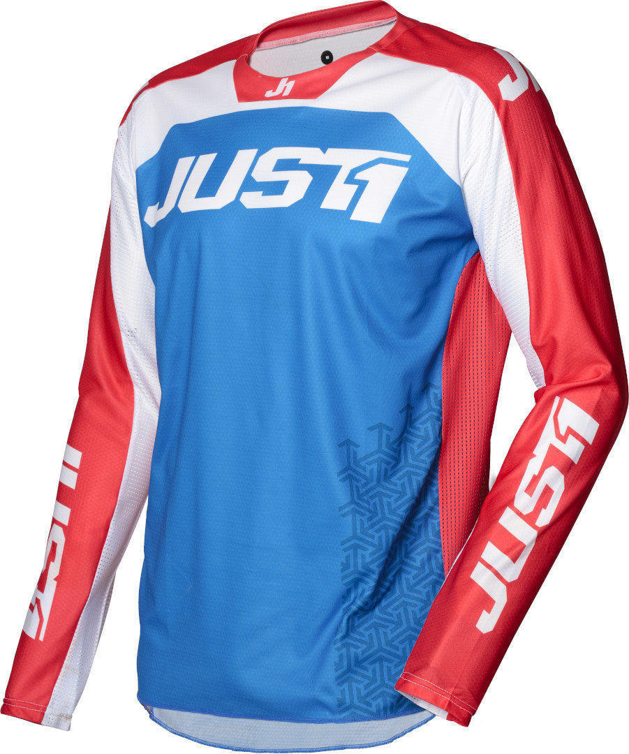 Just1 J-Force Terra Motocross Jersey Weiss Rot Blau S