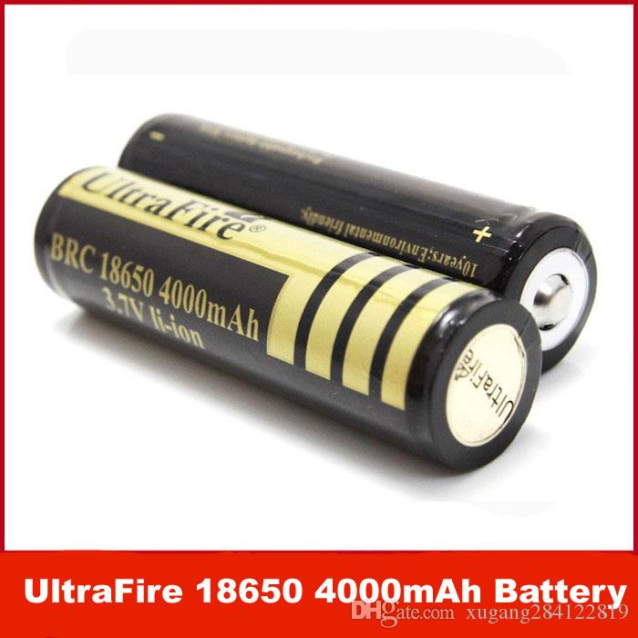 Brand New UltraFire 18650 3.7V Rechargeable Battery 4000mAh for LED Flashlight,Digital Camera,Laser pen.