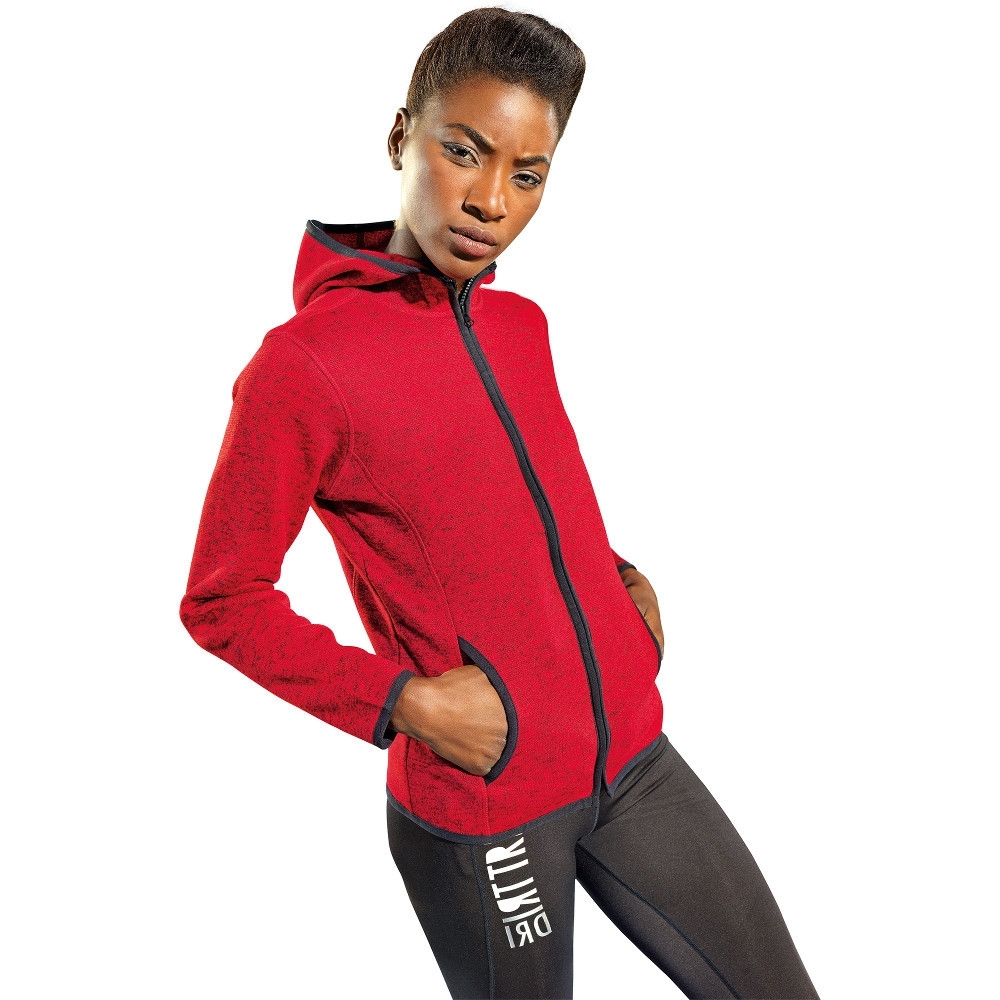 Outdoor Look Womens/Ladies Melange Hooded Fleece Jacket  S - UK Size 10