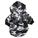 Snow Camouflage Pattern Fleeces Hoodies T-Shirt for Dogs