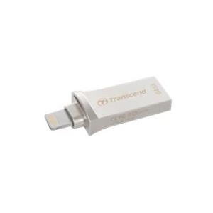 Transcend JetDrive Go 500 - USB-Flash-Laufwerk - 32GB - USB 3,1 / Lightning - Silber (TS32GJDG500S)