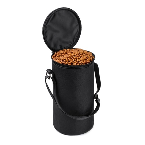 Sac de nourriture pliable avec couvercle bol portable pliant étanche pour animaux de compagnie chat chiot