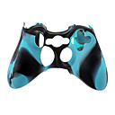 Etui en silicone pour manette sans fil Xbox360 (Bleu)