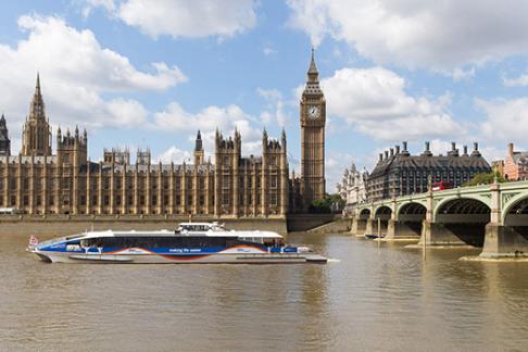 View from The Shard + Thames Clippers River Roamer