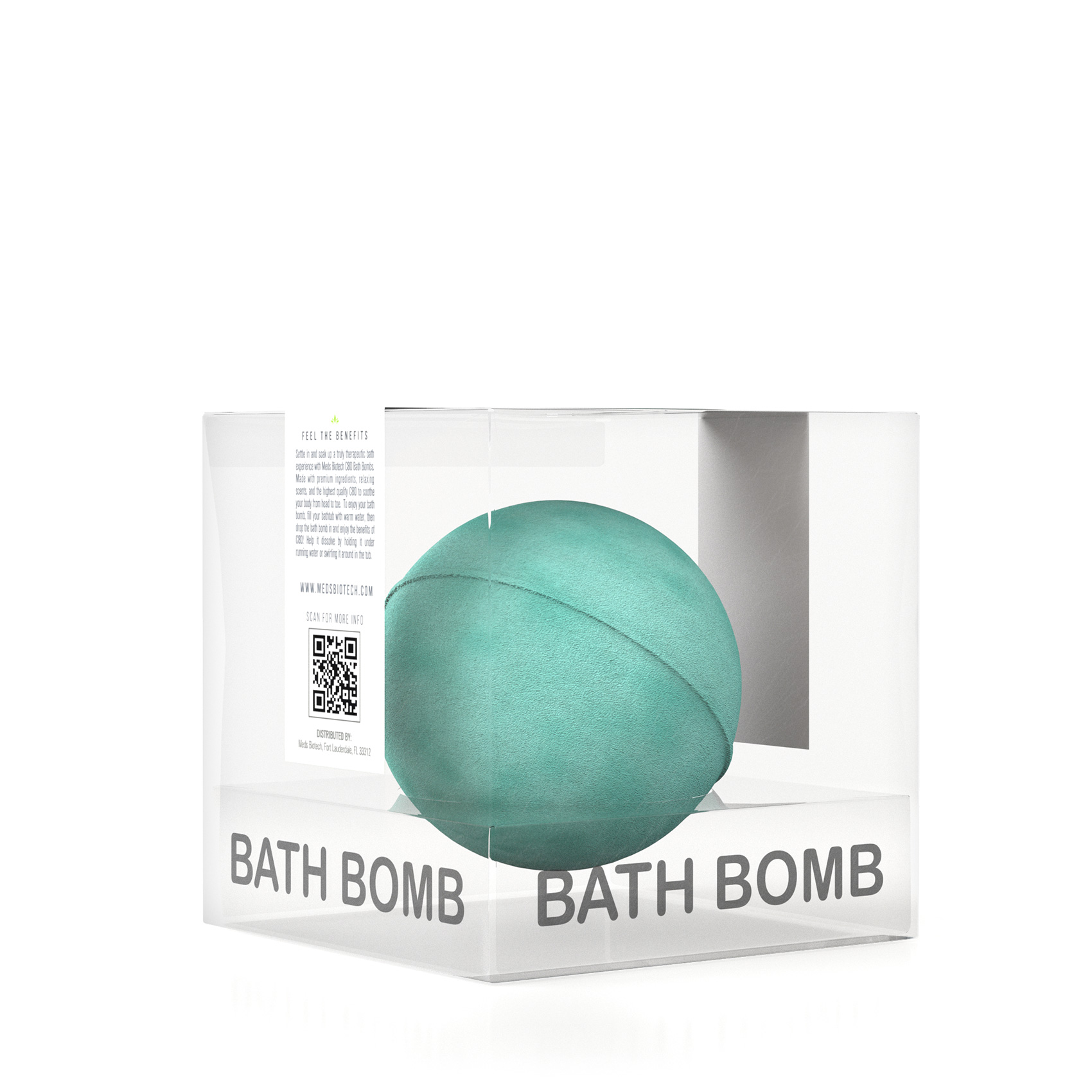 Meds Biotech CBD Bath Bomb - Citrus, Thang & Coconut Cream - 100mg