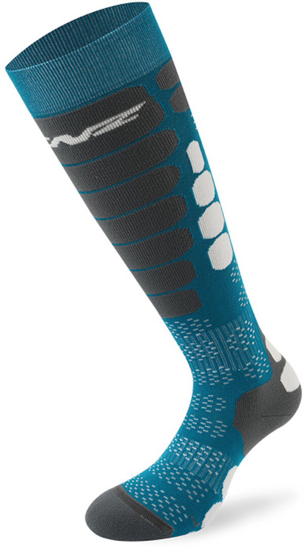 Lenz Skiing 5.0 Socks Chaussettes Gris Bleu 45 46 47