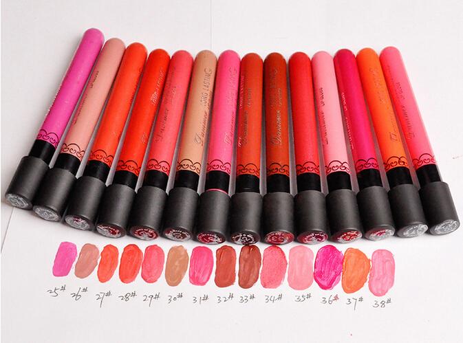 Maquillage Labiales 38 Color Liquid Matte Lipstick Batom Long Lasting Pintalabios Waterproof Beauty Makeup Lip Stick