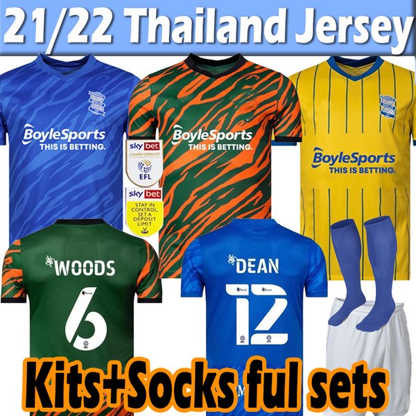 21/22 Birmingham Lukasz Jutkiewicz Soccer Jersey 2021 2022 Sam Gallagher jerseys Men Kids Kits socks full sets home away football shirts thailand