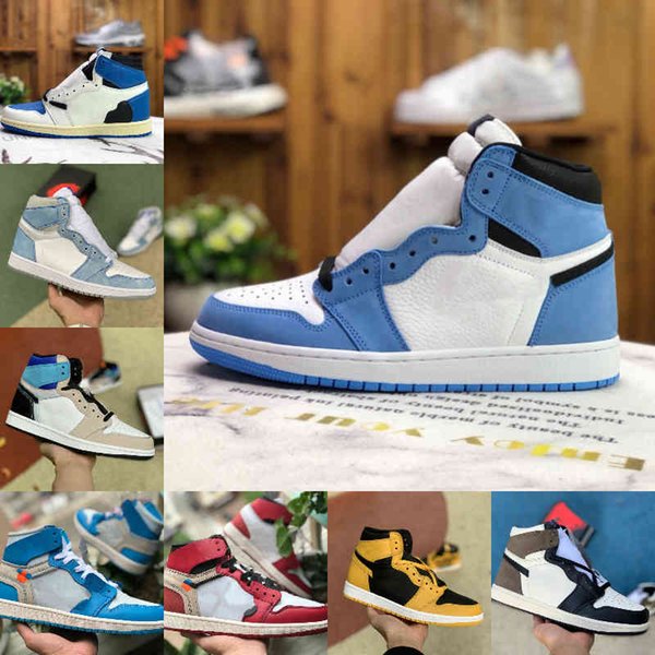 Jumpman Univeristy Blue 1 Basketball Shoes Mens 1s High Dark Mocha Women Bred Patent Unc Hyper Royal Seafoam Pollen Bio Hack Turbo Green Banned Trainers Sneakers