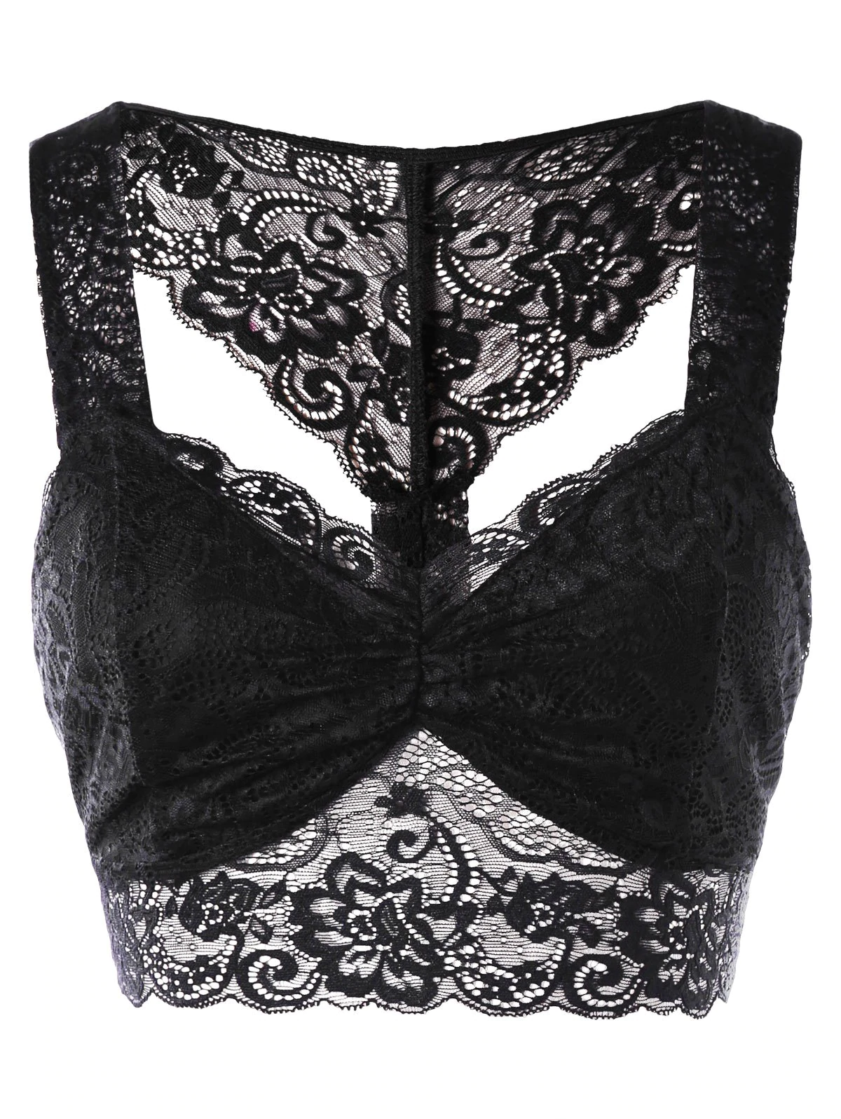 Plus Size Lace Racerback Bra