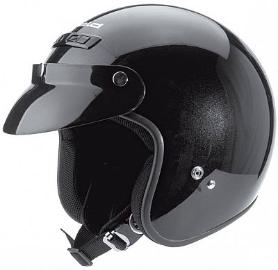 Held Rune black, jet helmet