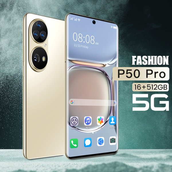 P50PRO Global Version Original Android Phones agm Smartphone 6.7inch Cellphone Dual SIM Camera 5G 4G Cell Mobile Smart Phone Face Unlock