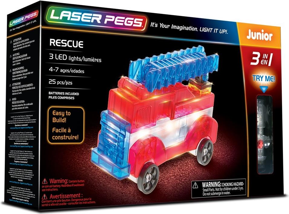 Laser Pegs 7,60cm (3) 1 Rettung (31012)