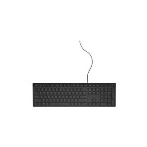 Dell KB216 - Tastatur - USB - UK Layout - Schwarz - für Inspiron 17 5759, 3459, Precision Mobile Workstation 3510, 5510, 7510, 7710, Vostro 3905 (580-ADGV)
