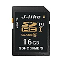 J-Like SDXC SD Class10 16GB Memory Card UHS-I 30MB/s