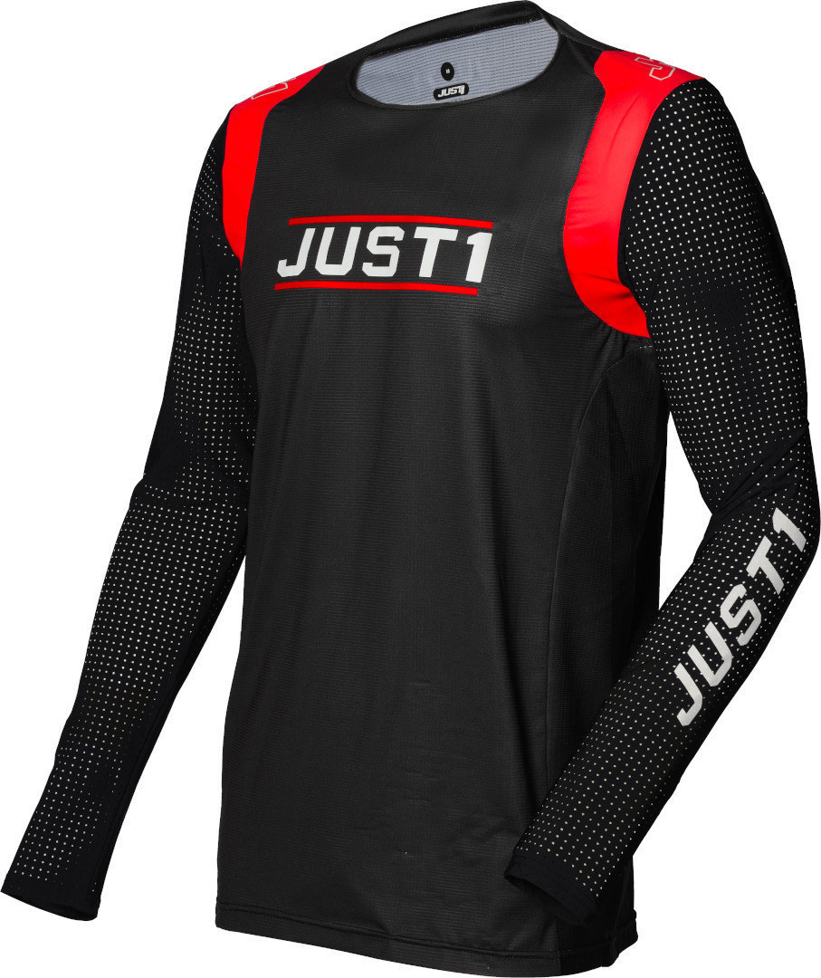 Just1 J-Flex Aria Jugend Motocross Jersey Schwarz Rot XS