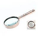 Handheld Zinc Alloy Handle 65mm 8X Magnifier