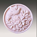 Fleur d'oiseau de moule de savon fait main Silicone Forme moules pour savon