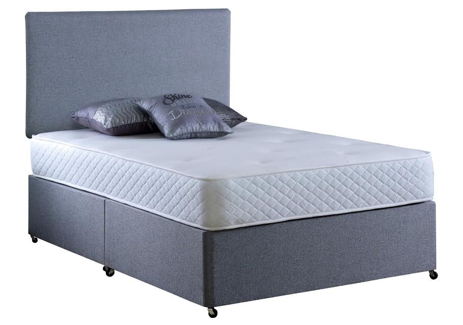 Onion 1000 Pocket Memory Divan Bed-Single-Non Drawer