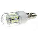 E14 4W 30x5730SMD 200LM 6000K White Light LED Clear Cover Corn Bulb (AC 220V)