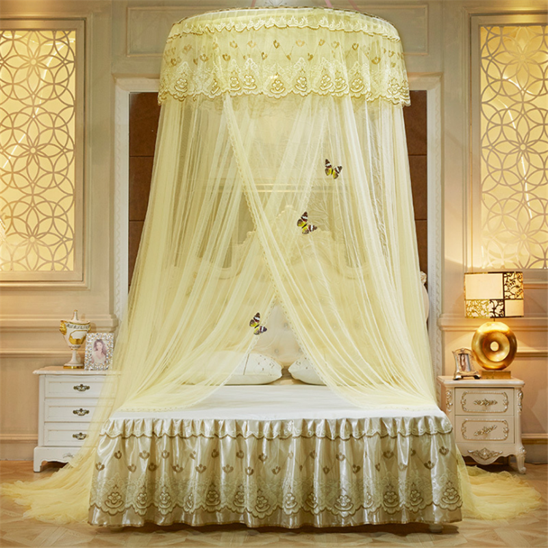 Round Top Hanging Lace Decor Mosquito Net