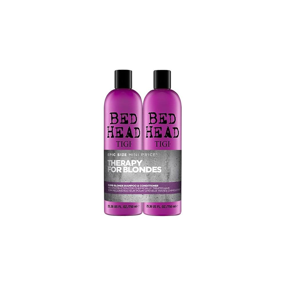 tigi bed head dumb blonde shampoo and conditioner 2x 750ml