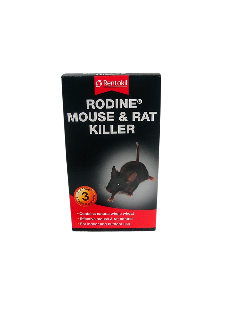 Rentokil Rodine Mice & Rat Killer 150g + Trays