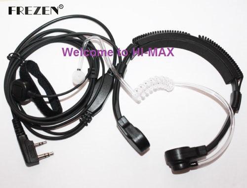 Extendable Throat Microphone Mic Earpiece Headset for CB Radio Walkie Talkie BAOFENG UV-5R UV-5RE Plus UV-B5 UV-B6 GT-3 KG-UV8D