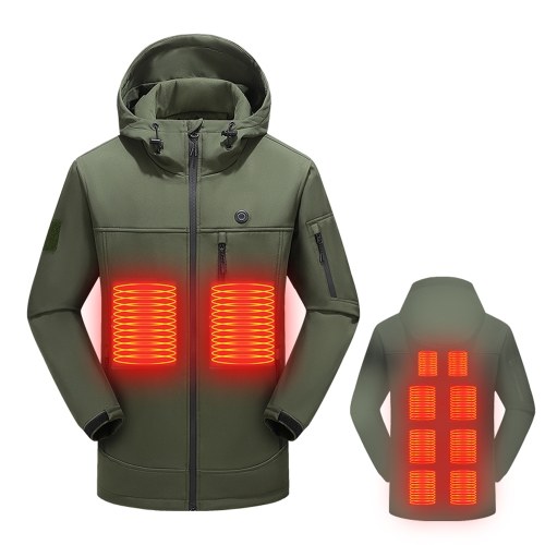 Vestes chauffantes USB extérieures manteau chauffant hiver vêtements thermiques électriques flexibles pêche randonnée vêtements chauds