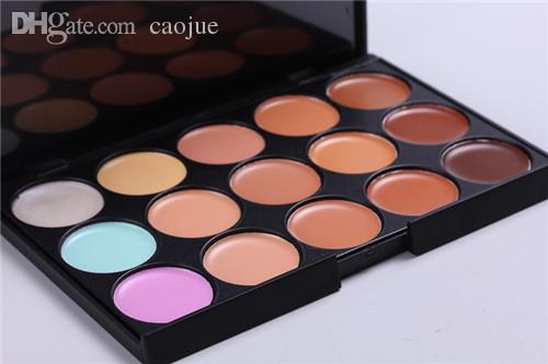 Wholesale-New Fashion 15 Color Beauty Salon Professional Face Cream Makeup Concealer Contour Palette Sets maquiagem makeup