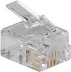 ACT RJ11 (4P/4C) modulaire connector for flat cable. Connector: RJ-11 (6P/4C) Rj11 plug 6p4c modular cable (TD104)