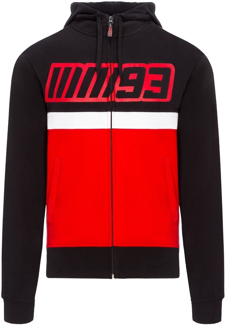 GP-Racing MM93 Team Zip Hoodie Schwarz Weiss Rot XS