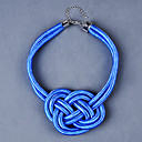 European   Multicolor Fabric Choker Necklace(More Color) (1 Pc)